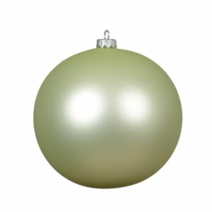 Glass Bauble Matte White Mint