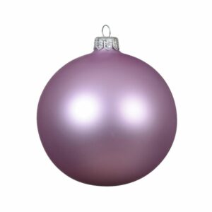 Glass Bauble Matte Lilac Breeze