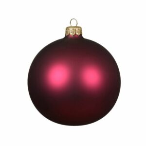 Glass Bauble Matte Pomegranate