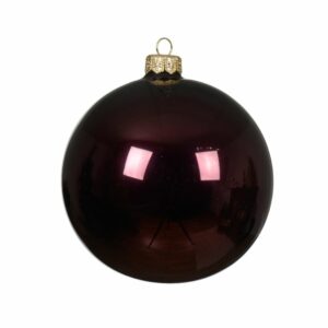 Glass Bauble Dark Mauve