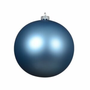 Glass Bauble Matte Blue Ice