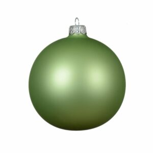 Glass Bauble Matte Green Tea