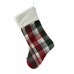 Red & Green Plaid Stocking