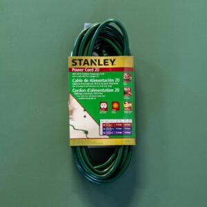 Stanley Power Cord 20′ – Outdoor – Green