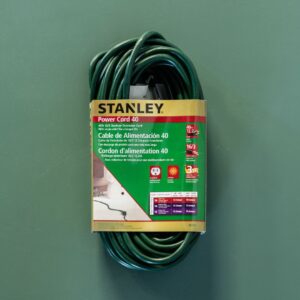 Stanley Power Cord 40′ – Outdoor – Green