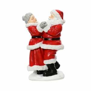 Mr & Mrs Claus Dancing Figurine