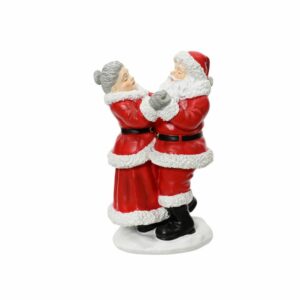 Mr & Mrs Claus Dancing Figurine