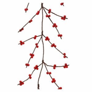 Felt Red Berry Branch Garland