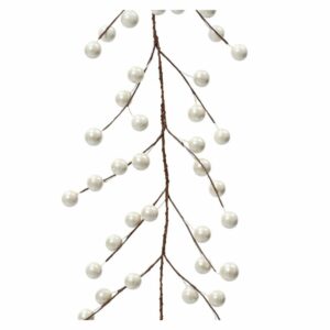 Shiny Pearl Berry Branch Garland