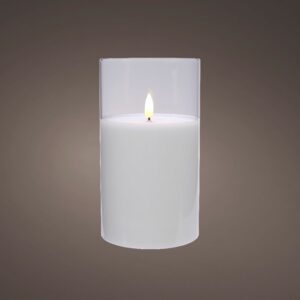 White LED Wax Candle Battery Operated