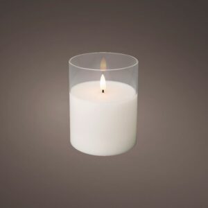 White LED Wax Candle Battery Operated