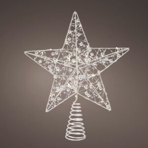 Silver Crystal Star Tree Topper