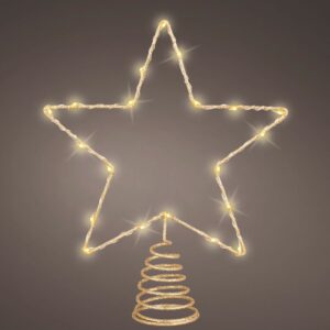 Gold Open Star Tree Topper