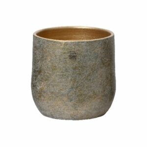 Crackle Gold Planter – 9.45″