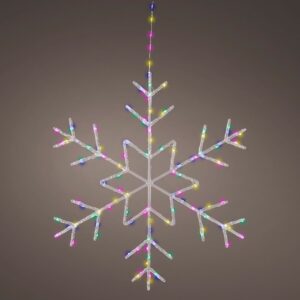 24″ Micro LED Snowflake – Battery Operated – Soft Multi