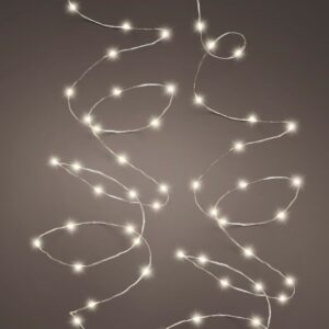 240 Micro LED Twinkle String Lights – Warm White/Silver