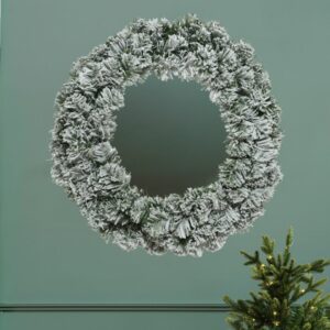 Snowy Imperial Wreath – Unlit – 59″