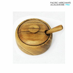 Condiment Acacia Bowl Wood With Spoon