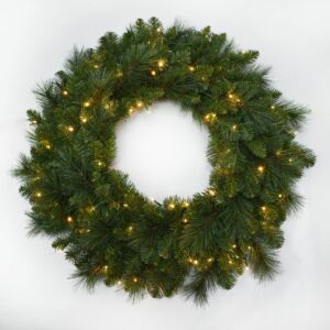 Mountain Spruce Wreath - Warm White - 30"