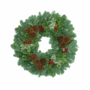 Forest Elegance Wreath – 14″ Ring & 26″ Outer Diameter