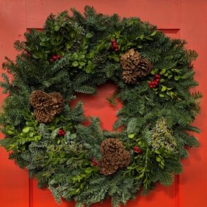 Forest Elegance Wreath – 14″ Ring & 26″ Outer Diameter