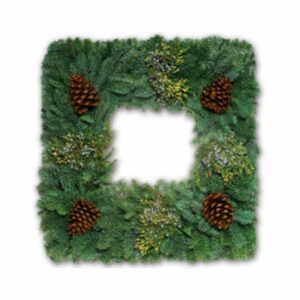 Square Wreath – 12″ Frame & 22″ Outer Dimension