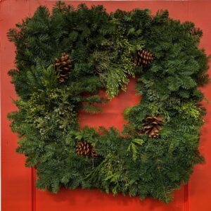 Square Wreath – 12″ Frame & 22″ Outer Dimension