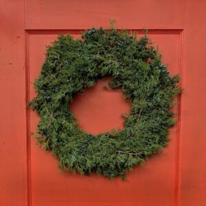 Juniper Wreath – 12″ Ring & 18″ Outer Diameter