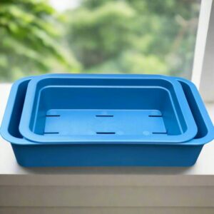 Microgreens planter blue