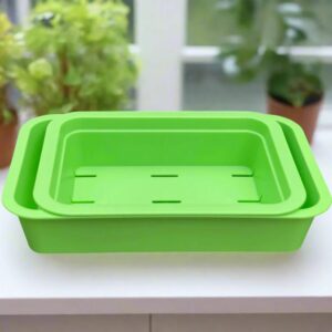 Microgreens planter lime green