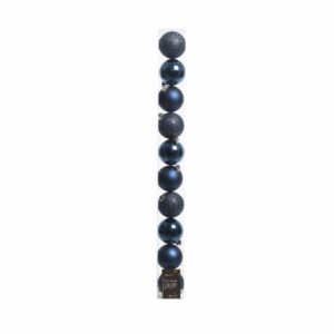 Shatterproof Bauble Mix – Night Blue – 10 Pack