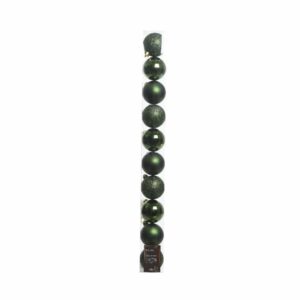 Shatterproof Bauble Mix – Pine Green – 10 Pack