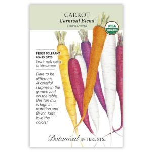Carrot Seeds – Botanical Interests – Carnival Blend (Organic)