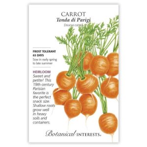 Carrot Seeds – Botanical Interests – Tonda di Parigi