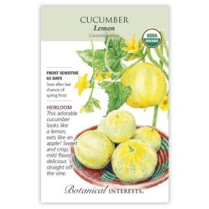 Cucumber Seeds – Botanical Interests – Lemon (Organic)