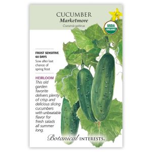 Cucumber Seeds – Botanical Interests – Marketmore (Organic)