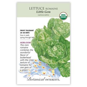 Romaine Lettuce Seeds – Botanical Interests – Little Gem (Organic)