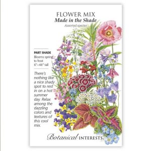 Flower Mix Seeds – Botanical Interests – Made in the Shade (Large)