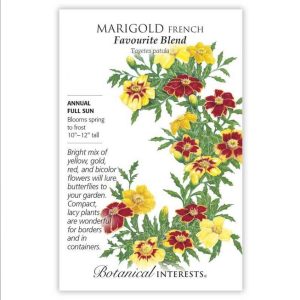 French Marigold Seeds – Botanical Interests – Favourite Blend