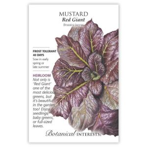 Mustard Seeds – Botanical Interests – Red Giant