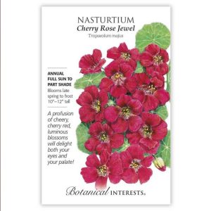 Nasturtium Seeds – Botanical Interests – Cherry Rose Jewel