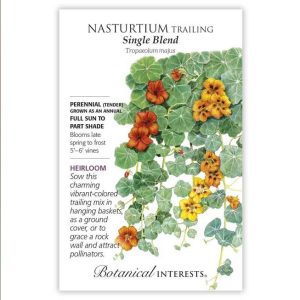 Trailing Nasturtium Seeds – Botanical Interests – Single Blend