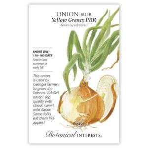 Bulb Onion Seeds – Botanical Interests – Yellow Granex PRR