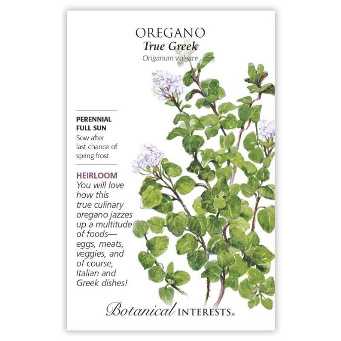 Oregano Seeds  Botanical Interests  True Greek | Mahoney's Garden Center
