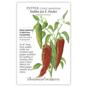 Chile Pepper Seeds – Botanical Interests – Anaheim NuMex Joe E. Parker