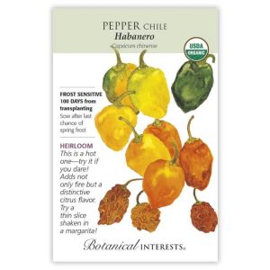 Chile Pepper Seeds – Botanical Interests – Habanero (Organic)