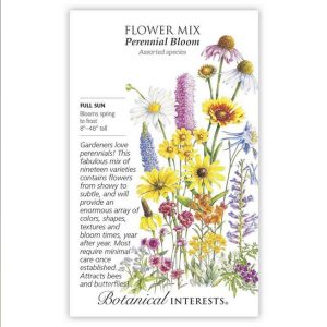 Flower Mix Seeds – Botanical Interests – Perennial Bloom (Large)