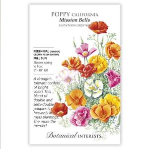 California Poppy Seeds – Botanical Interests – Mission Bells