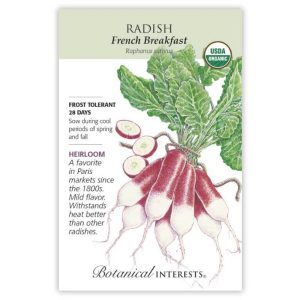 Radish Seeds – Botanical Interests – French Breakfast (Organic)