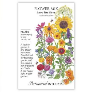 Flower Mix Seeds – Botanical Interests – Save the Bees (Large)